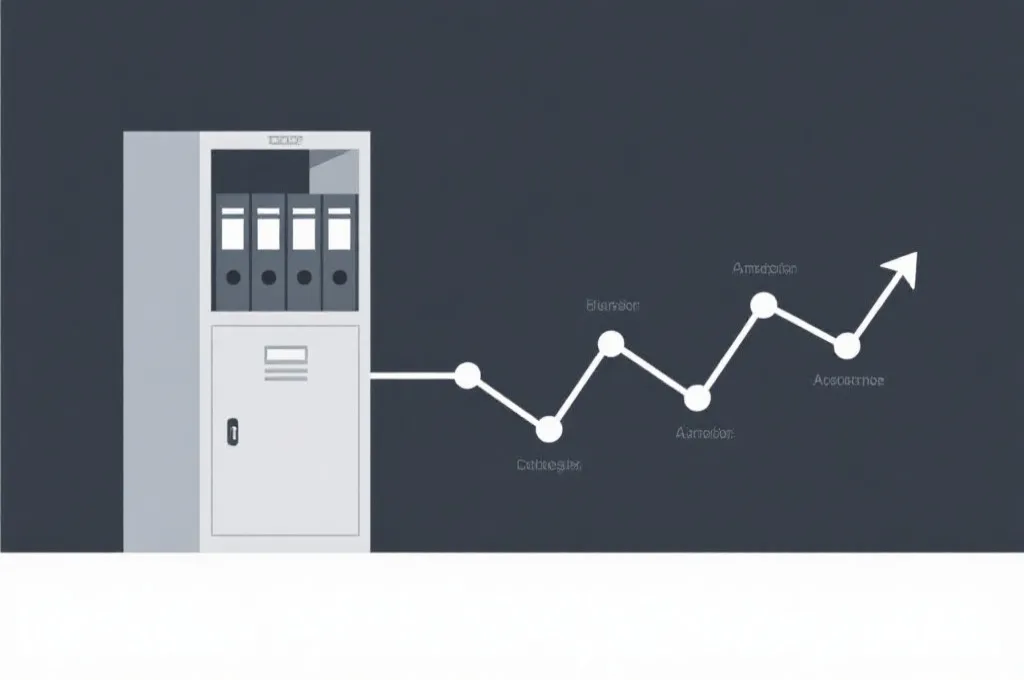 数据归档流程图，时间线结构